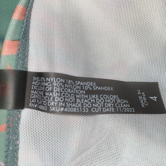 TORRID one piece swimwear swim dress skater safari print lace trim NEW size 4X - Picture 8 of 13